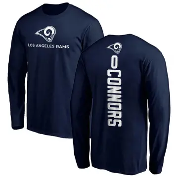 Men's Dean Connors Los Angeles Rams Backer Long Sleeve T-Shirt - Navy