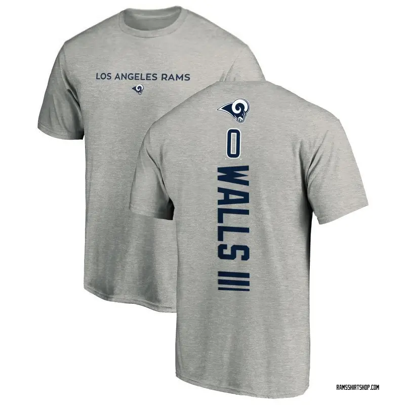Men's Eddie Walls III Los Angeles Rams Backer T-Shirt - Ash