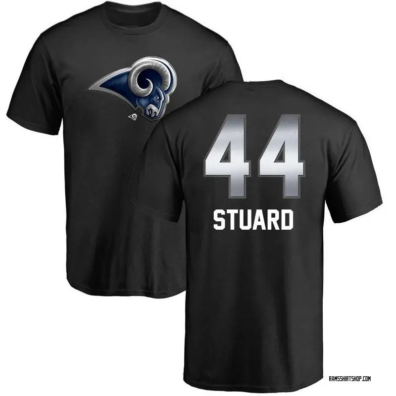 Men's Grant Stuard Los Angeles Rams Midnight Mascot T-Shirt - Black