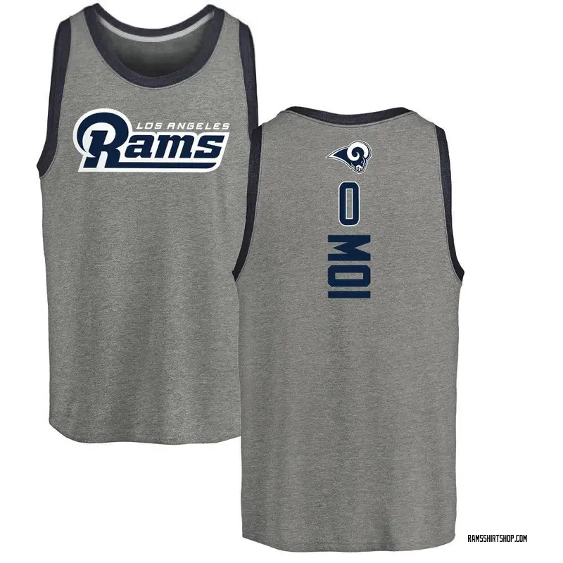 Men's Jaxson Moi Los Angeles Rams Backer Tri-Blend Tank Top - Ash