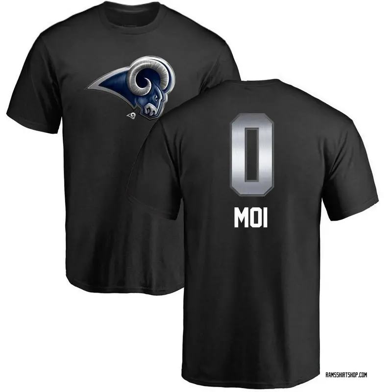Men's Jaxson Moi Los Angeles Rams Midnight Mascot T-Shirt - Black