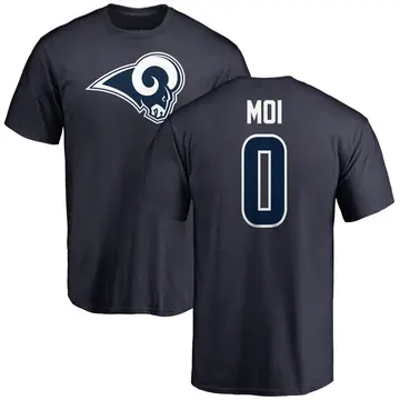 Men's Jaxson Moi Los Angeles Rams Name & Number Logo T-Shirt - Navy