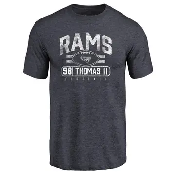 Men's Keir Thomas II Los Angeles Rams Flanker Tri-Blend T-Shirt - Navy