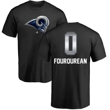 Men's Nyzier Fourqurean Los Angeles Rams Midnight Mascot T-Shirt - Black