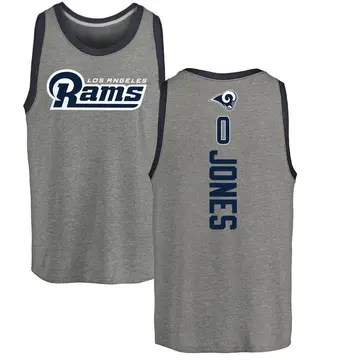 Men's Rohan Jones Los Angeles Rams Backer Tri-Blend Tank Top - Ash