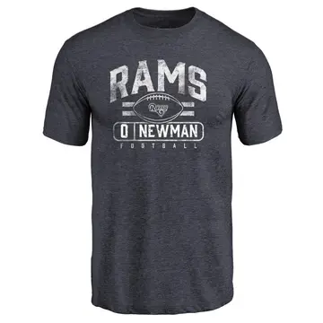 Men's Royce Newman Los Angeles Rams Flanker Tri-Blend T-Shirt - Navy