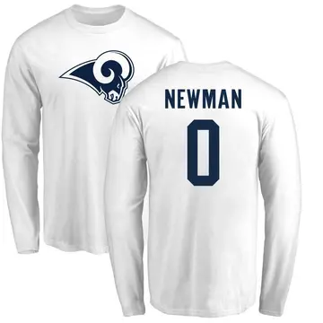 Men's Royce Newman Los Angeles Rams Name & Number Logo Long Sleeve T-Shirt - White