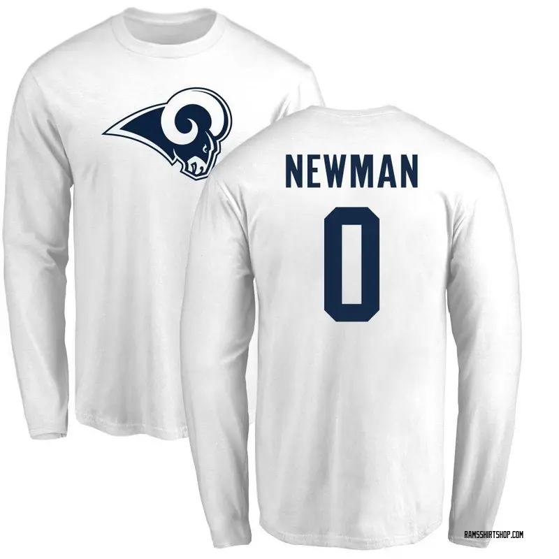 Men's Royce Newman Los Angeles Rams Name & Number Logo Long Sleeve T-Shirt - White