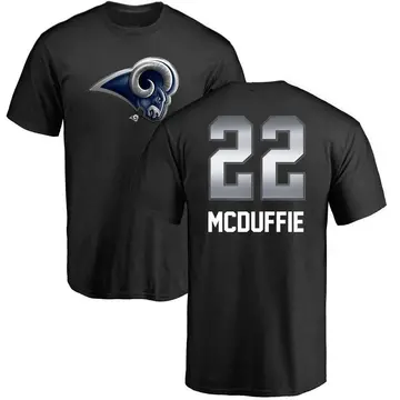 Men's Trent McDuffie Los Angeles Rams Midnight Mascot T-Shirt - Black