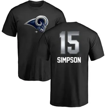Men's Ty Simpson Los Angeles Rams Midnight Mascot T-Shirt - Black