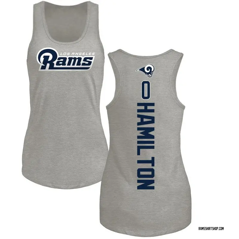 Women's Al'zillion Hamilton Los Angeles Rams Backer Tri-Blend Tank Top - Ash