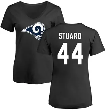 Women's Grant Stuard Los Angeles Rams Name & Number Logo Slim Fit T-Shirt - Black