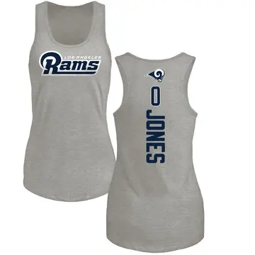 Women's Rohan Jones Los Angeles Rams Backer Tri-Blend Tank Top - Ash