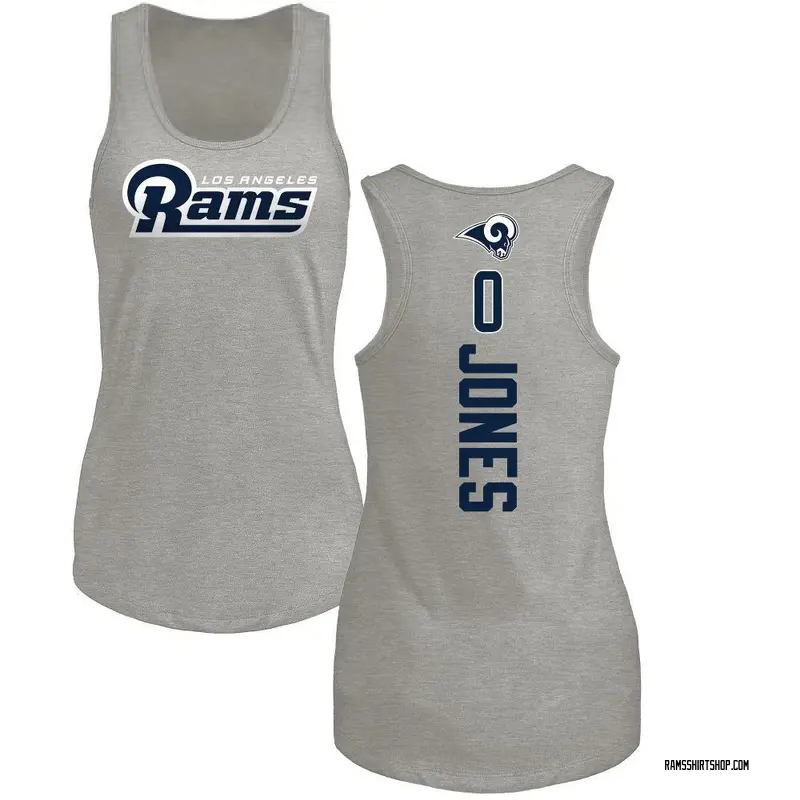 Women's Rohan Jones Los Angeles Rams Backer Tri-Blend Tank Top - Ash