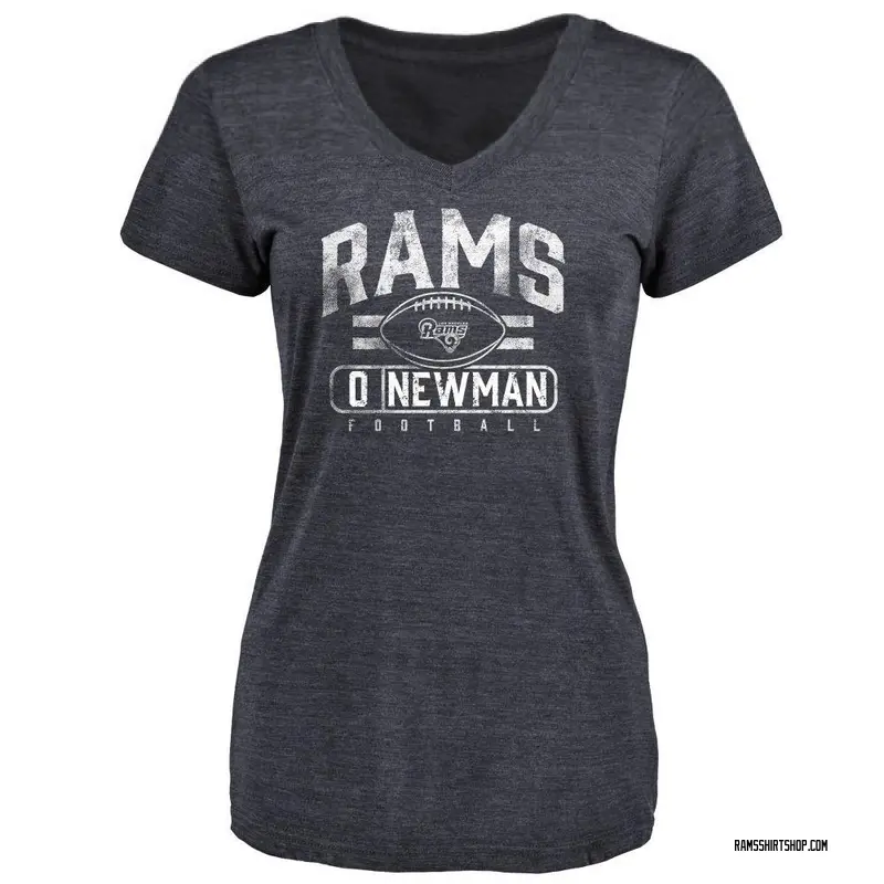 Women's Royce Newman Los Angeles Rams Flanker Tri-Blend T-Shirt - Navy