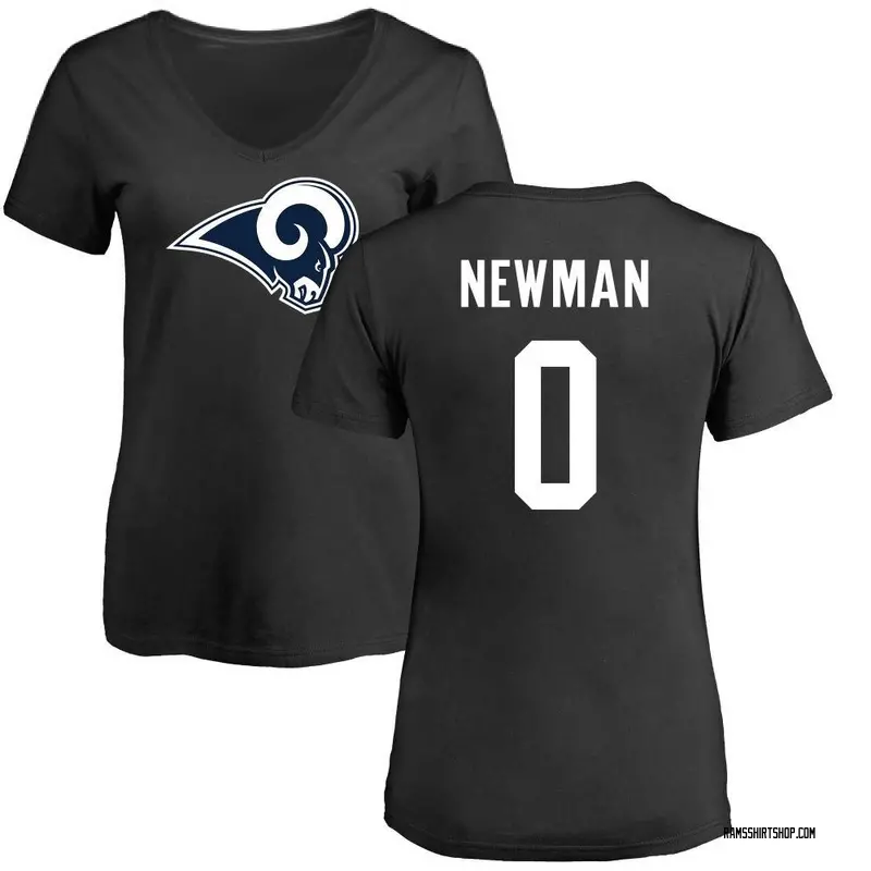 Women's Royce Newman Los Angeles Rams Name & Number Logo Slim Fit T-Shirt - Black