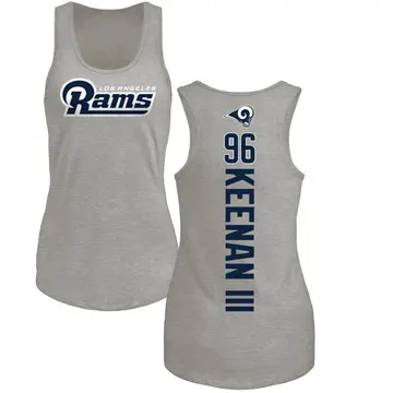 Women's Tim Keenan III Los Angeles Rams Backer Tri-Blend Tank Top - Ash