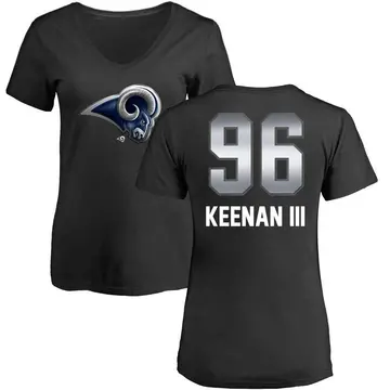 Women's Tim Keenan III Los Angeles Rams Midnight Mascot T-Shirt - Black
