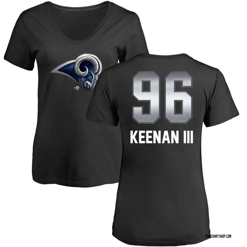 Women's Tim Keenan III Los Angeles Rams Midnight Mascot T-Shirt - Black