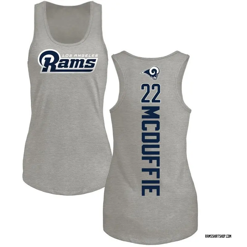Women's Trent McDuffie Los Angeles Rams Backer Tri-Blend Tank Top - Ash