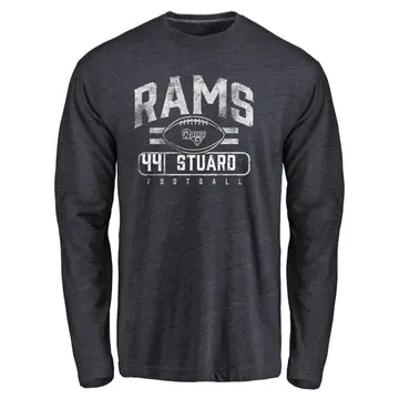 Youth Grant Stuard Los Angeles Rams Flanker Tri-Blend Long Sleeve T-Shirt - Navy