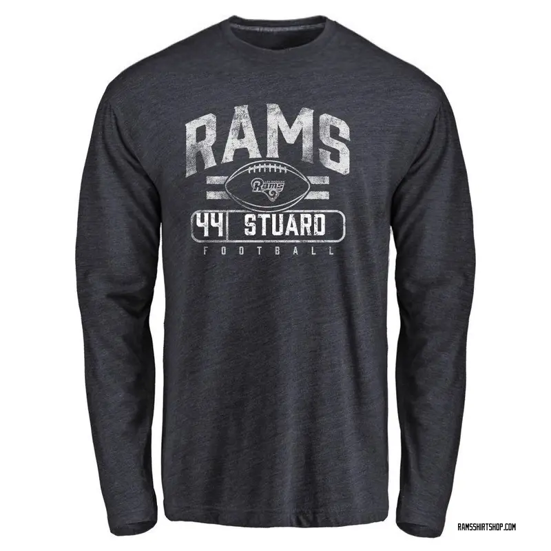 Youth Grant Stuard Los Angeles Rams Flanker Tri-Blend Long Sleeve T-Shirt - Navy