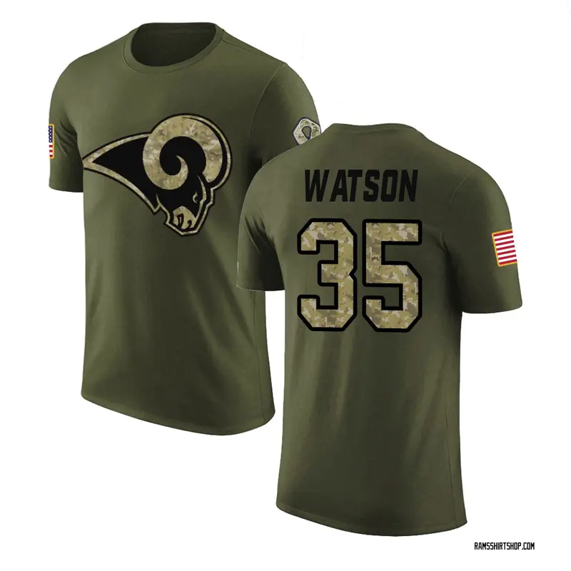 Youth Jaylen Watson Los Angeles Rams Olive Salute to Service Legend T-Shirt