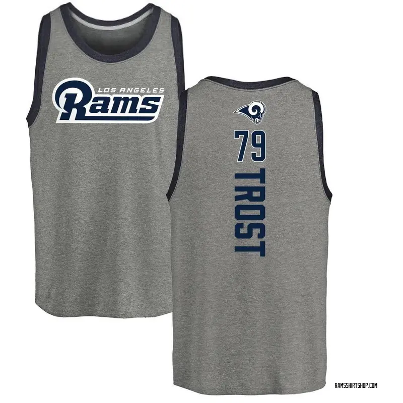 Youth Keagen Trost Los Angeles Rams Backer Tri-Blend Tank Top - Ash