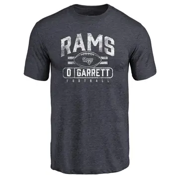 Youth Myles Garrett Los Angeles Rams Flanker Tri-Blend T-Shirt - Navy