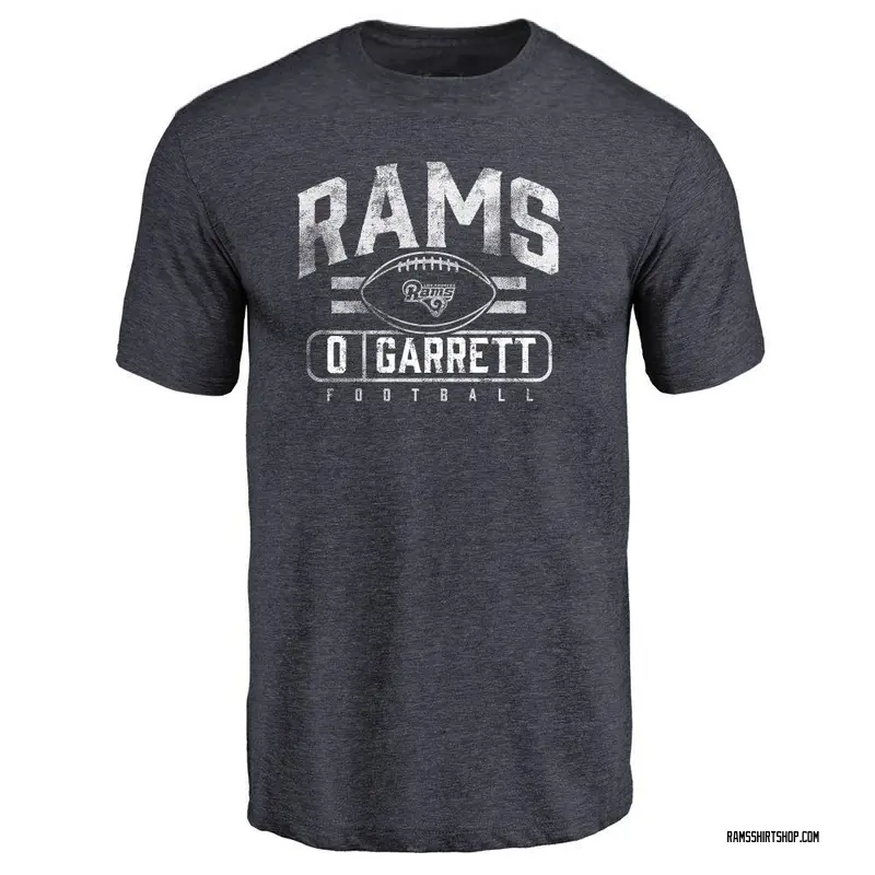 Youth Myles Garrett Los Angeles Rams Flanker Tri-Blend T-Shirt - Navy