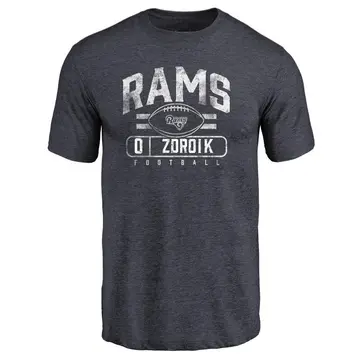 Youth Payton Zdroik Los Angeles Rams Flanker Tri-Blend T-Shirt - Navy