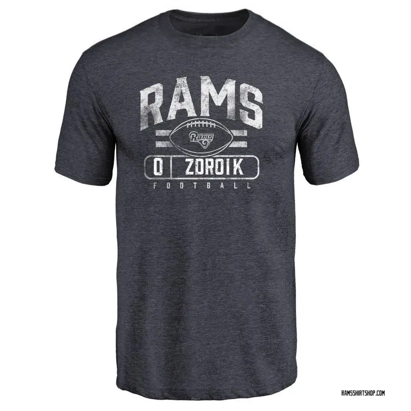 Youth Payton Zdroik Los Angeles Rams Flanker Tri-Blend T-Shirt - Navy