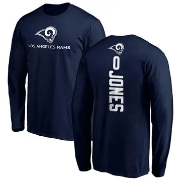 Youth Rohan Jones Los Angeles Rams Backer Long Sleeve T-Shirt - Navy