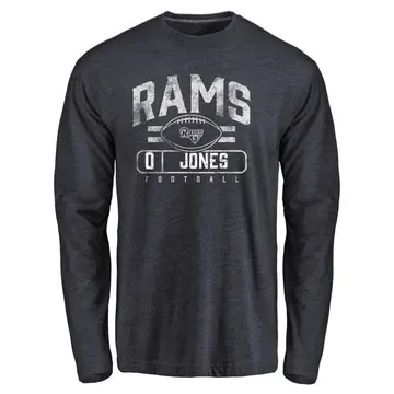 Youth Rohan Jones Los Angeles Rams Flanker Tri-Blend Long Sleeve T-Shirt - Navy