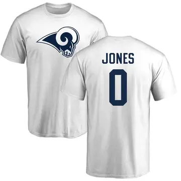 Youth Rohan Jones Los Angeles Rams Name & Number Logo T-Shirt - White