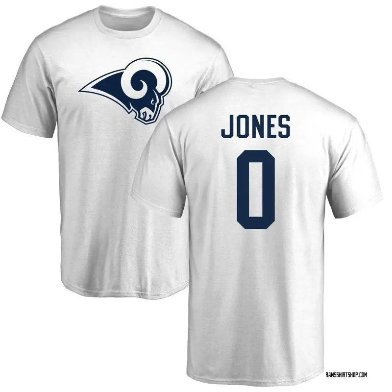 Youth Rohan Jones Los Angeles Rams Name & Number Logo T-Shirt - White