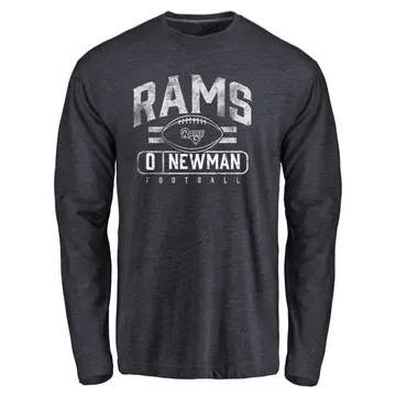 Youth Royce Newman Los Angeles Rams Flanker Tri-Blend Long Sleeve T-Shirt - Navy