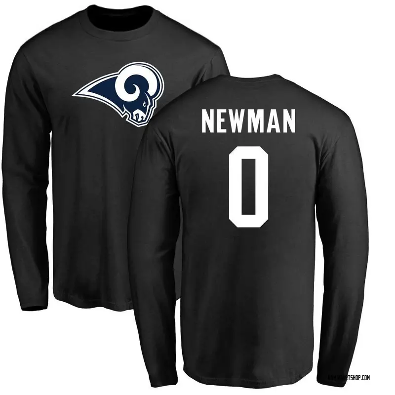 Youth Royce Newman Los Angeles Rams Name & Number Logo Long Sleeve T-Shirt - Black
