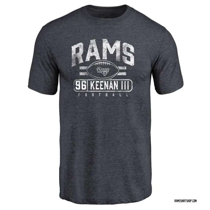 Youth Tim Keenan III Los Angeles Rams Flanker Tri-Blend T-Shirt - Navy