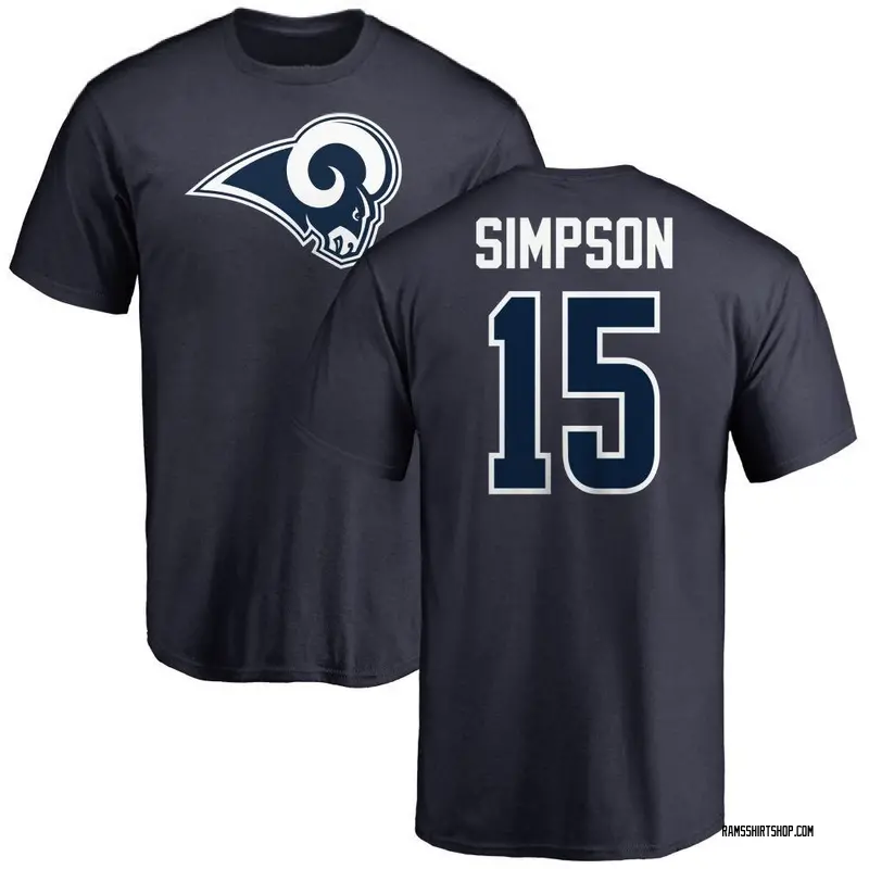 Youth Ty Simpson Los Angeles Rams Name & Number Logo T-Shirt - Navy