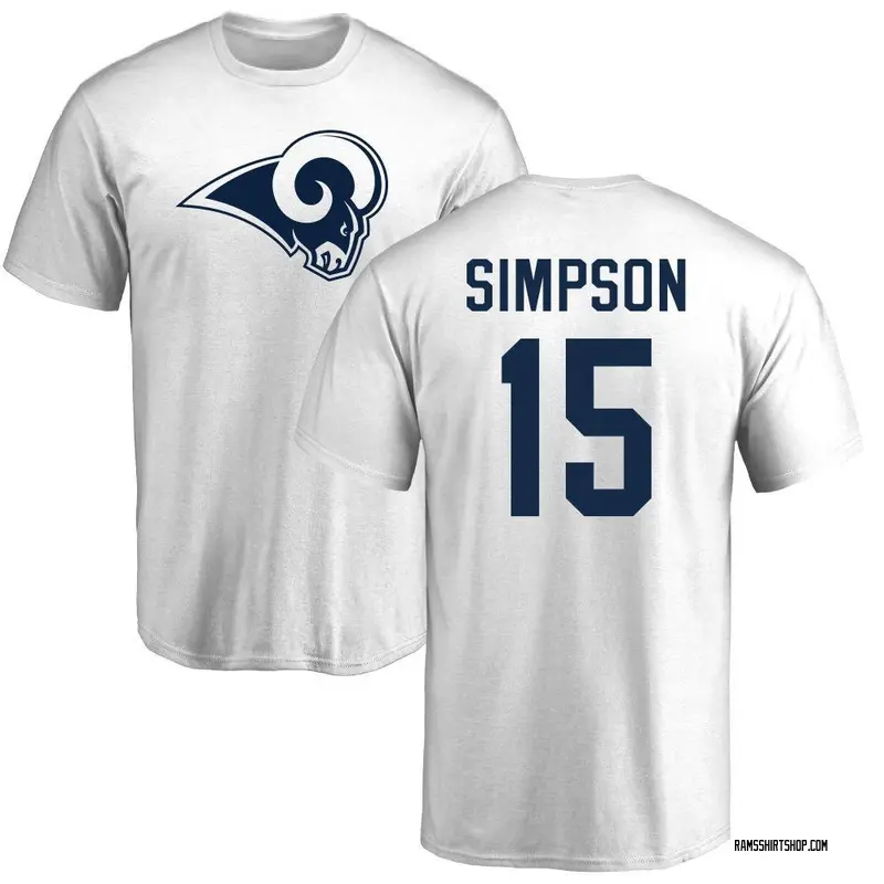Youth Ty Simpson Los Angeles Rams Name & Number Logo T-Shirt - White