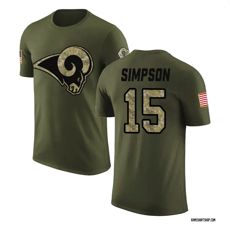 Youth Ty Simpson Los Angeles Rams Olive Salute to Service Legend T-Shirt